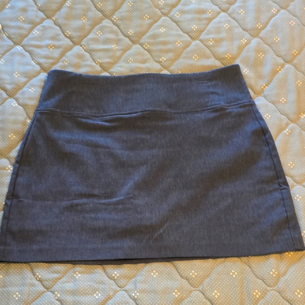 Nautica Dark Grey Jean Mini Skirt  size XL
